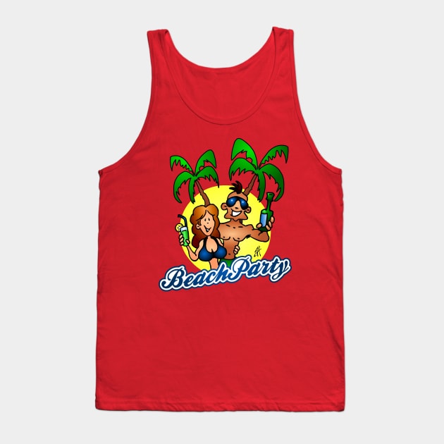 Beach party Tank Top by Cardvibes